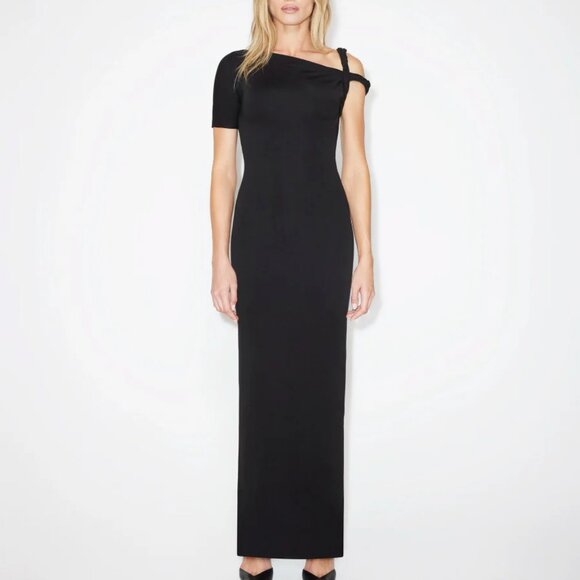 Khy by Kylie Jenner Mesh Twist Maxi Dress Black - Picture 1 of 4